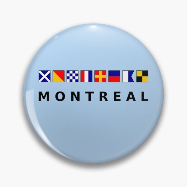 Item preview, Montreal Canada Nautical Sailing Flags Light-Color designed and sold by TinyStarCanada.