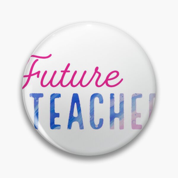 Item preview, Future Teacher in Hot Pink + Color Swirl designed and sold by ahwhitl.