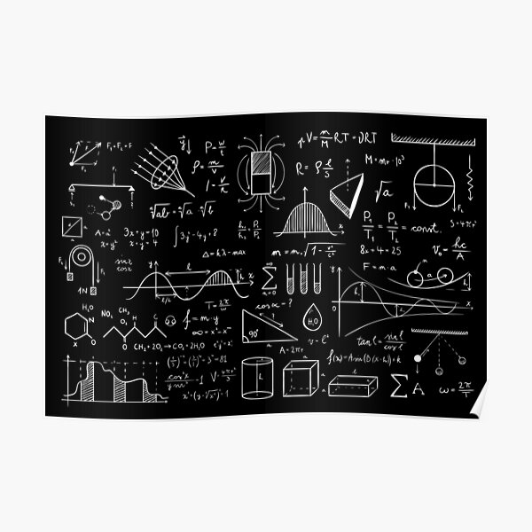 Science Physics Pattern Poster