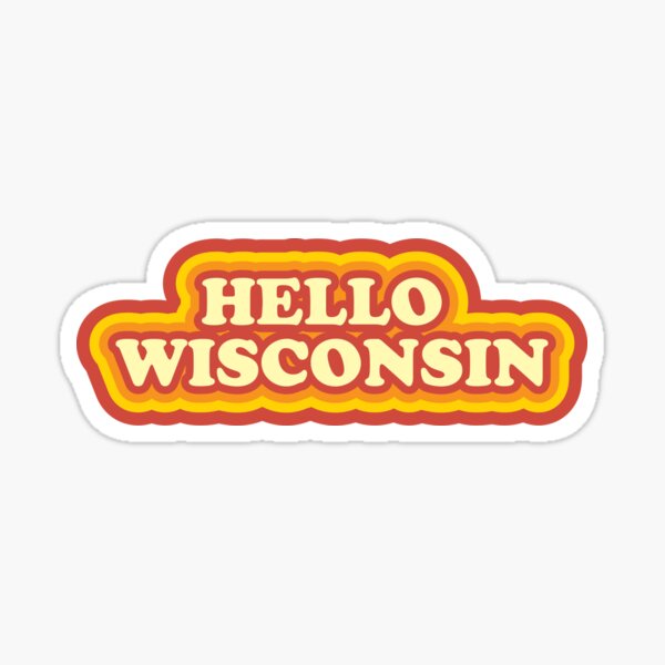 Vista previa del artículo con la obra «Hola Wisconsin», diseñado y vendido por kyliedesigns.