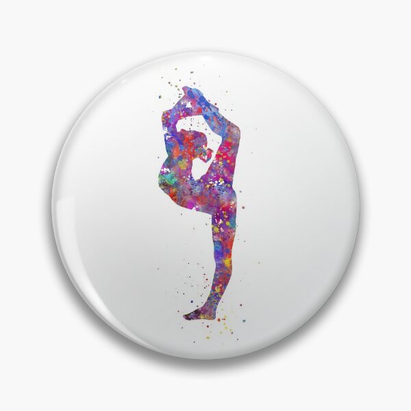 Artikelvorschau, Gymnastikmädchen, Aquarellgymnastik, jugendlich Geschenk, Gymnastikwandkunst entworfen und verkauft von Rosaliartbook.