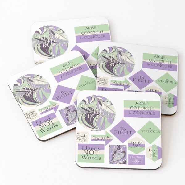 Item preview, Vintage Women's Suffrage Slogans designed and sold by MarbleCloud.