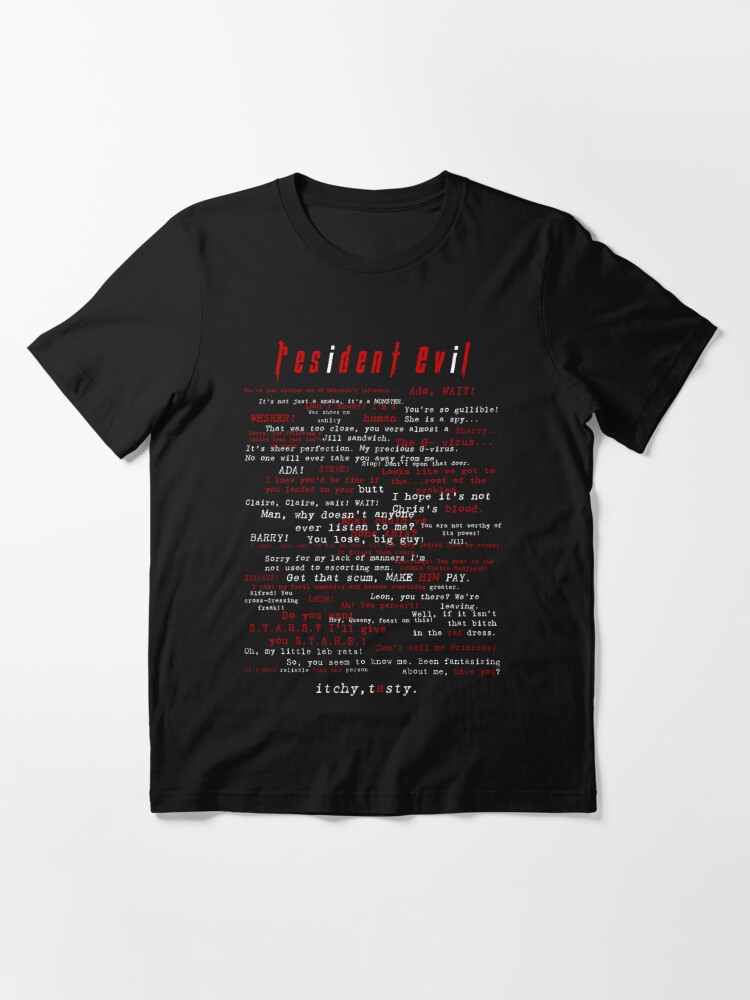 American Classics Unisex Adult Resident Evil Chris and Jill Short Sleeve  T-Shirt T Shirt, Black, Small US : : Clothing, Shoes & Accessories