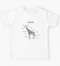 Anatomy of a Giraffe Kids Tee