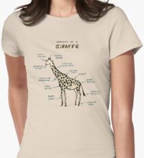Anatomy of a Giraffe Women's Fitted T-Shirt