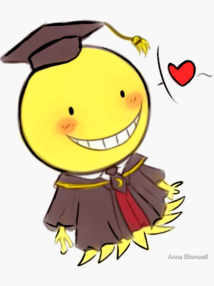 Koro Sensei Chibi Fan Art Assassination Classroom Sticker For Sale By Shindouart Redbubble