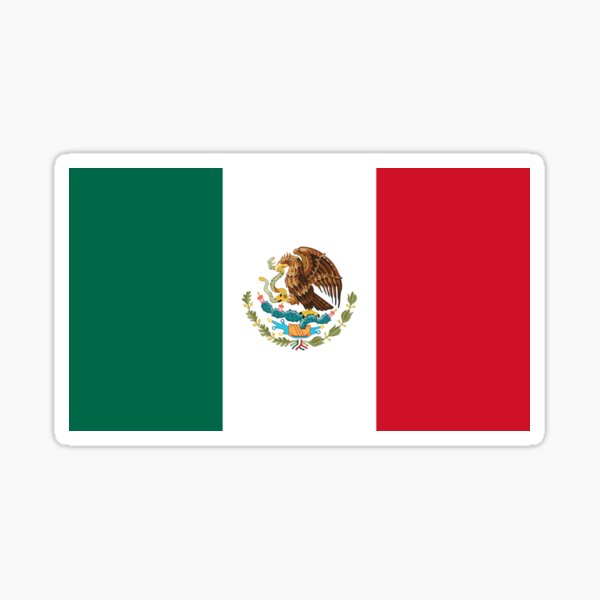 Mexcian Flag - Mexico T-Shirt Duvet Sticker Sticker