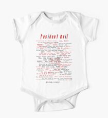 Resident Evil Quotes (dark letters for light colors) One Piece - Short Sleeve