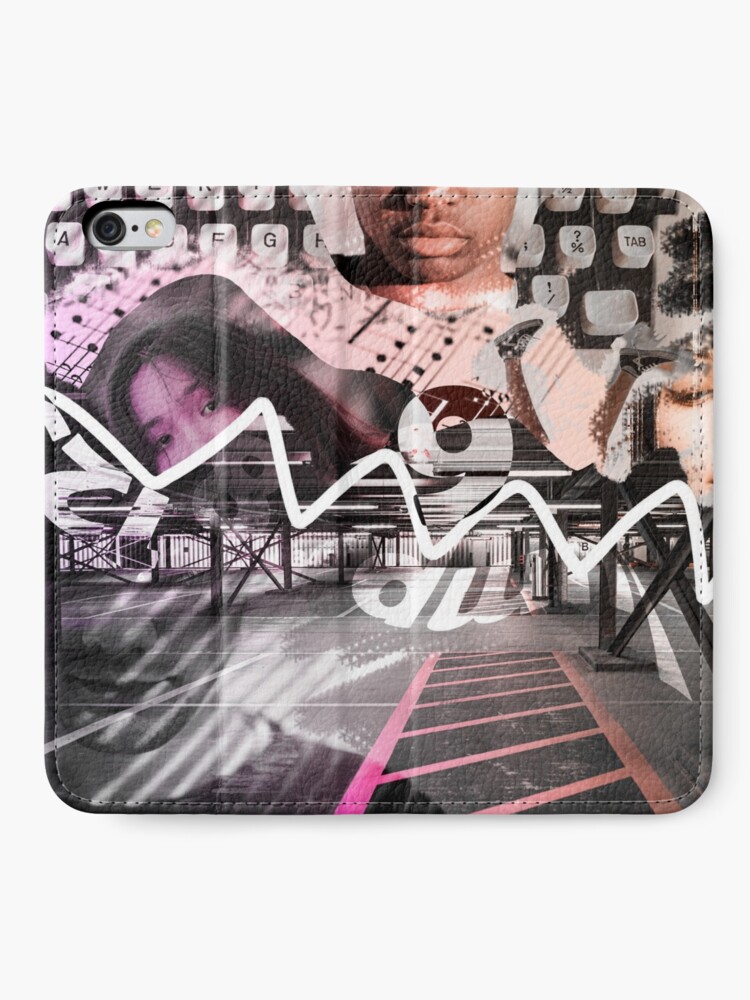 Alternate view of Parking Lot Collage iPhone Wallet