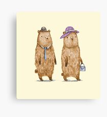 Bear Couple Canvas Print