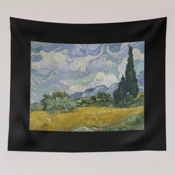 Item preview, Wheat Field with Cypresses designed and sold by Tizeru.