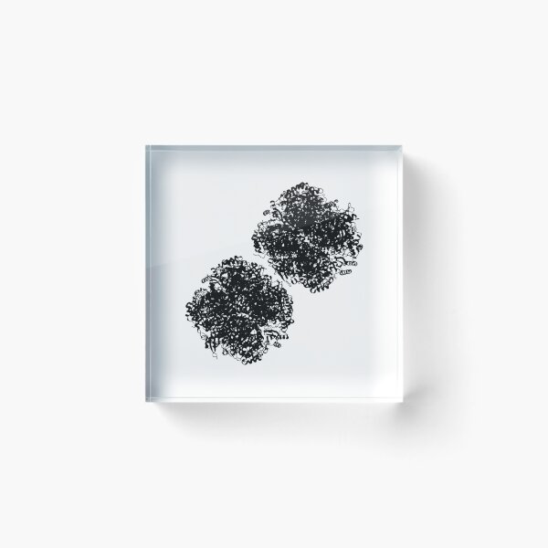Item preview, Rubisco - protein structure, black designed and sold by RosArt100.
