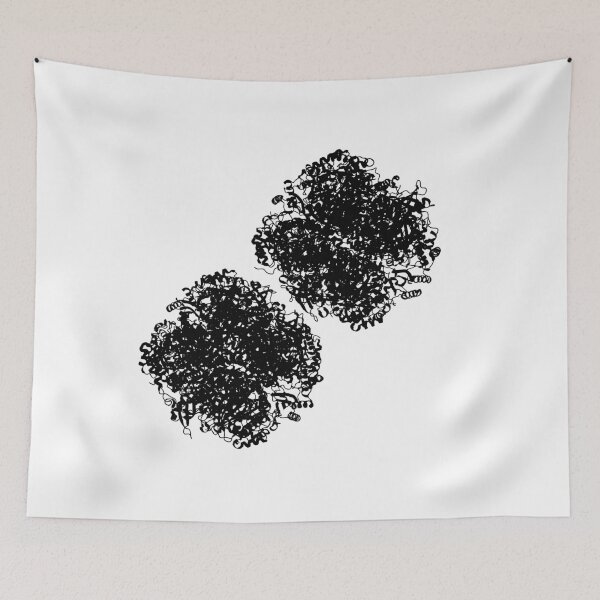 Item preview, Rubisco - protein structure, black designed and sold by RosArt100.