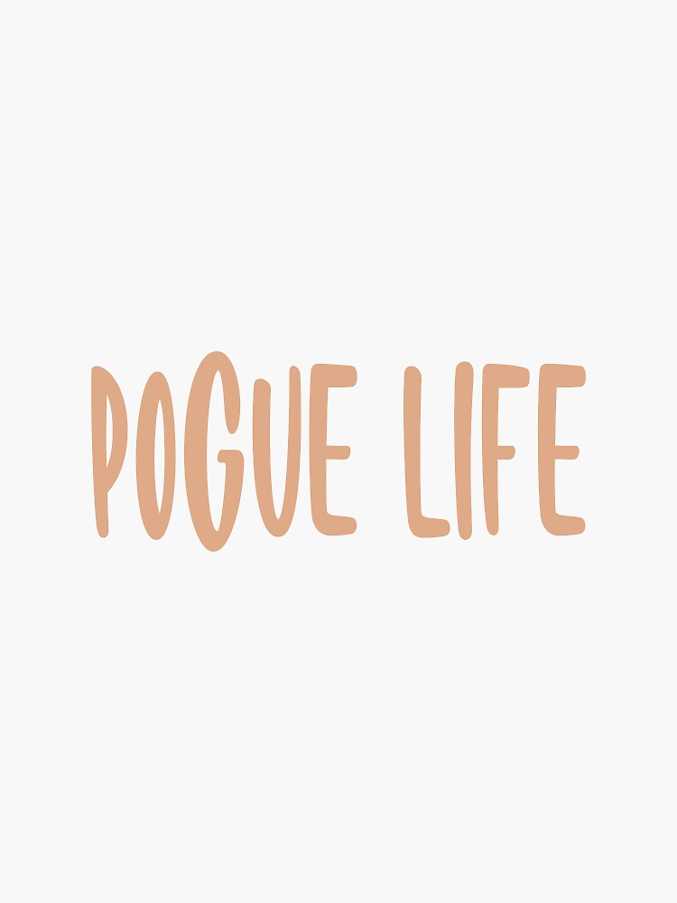 "Pogue life" Sticker by mc1258 | Redbubble