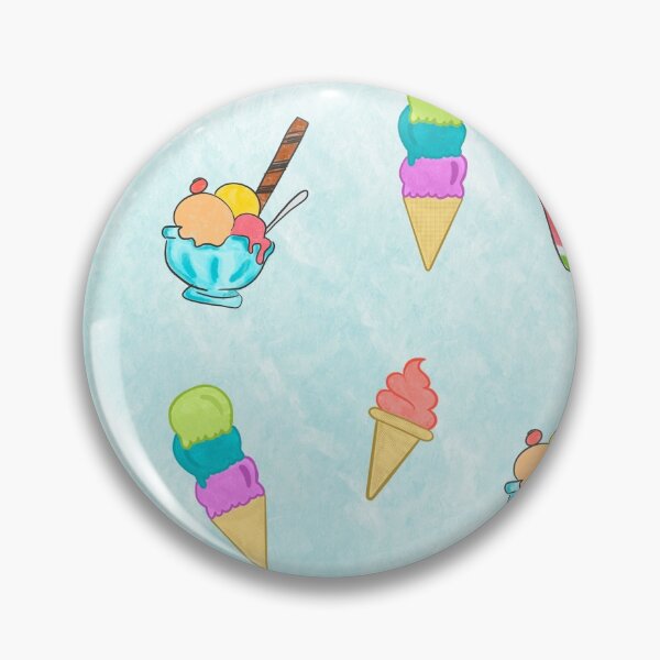 Item preview, Ice Cream Pattern - Blue Background designed and sold by Samm Poirier.