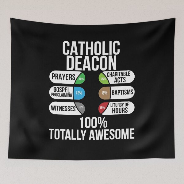 Item preview, Roman Catholic Deacon Duties Religious Joke designed and sold by Sinful Charm.