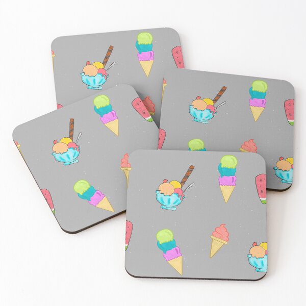 Item preview, Ice Cream Pattern - Grey Speckled Background designed and sold by Samm Poirier.