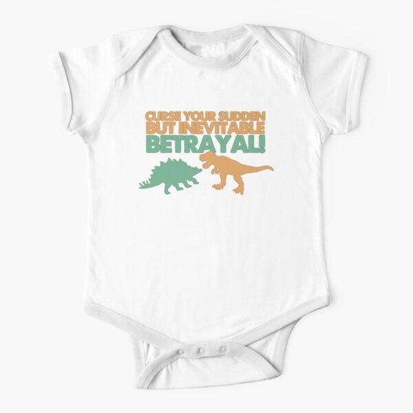 Curse your sudden but inevitable betrayal! Short Sleeve Baby One-Piece