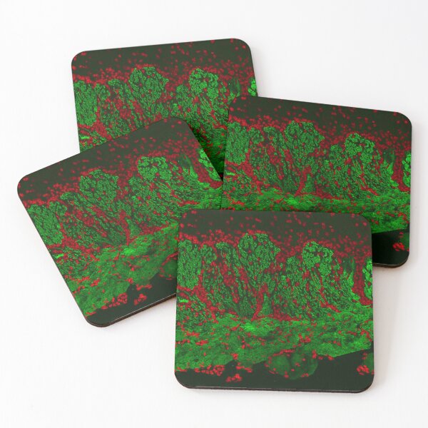 Item preview, Abstract Green and Red Waves designed and sold by Scopipodd.