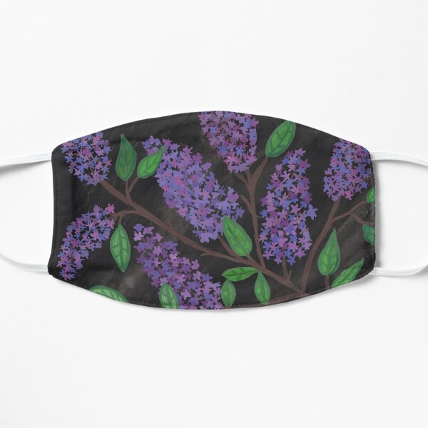 Lilacs on black background Mask