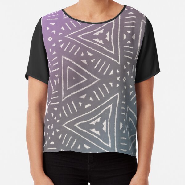Mudcloth Chiffon Top