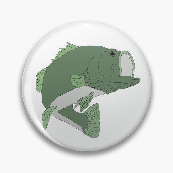 Item preview, Green Bass Fish  designed and sold by Brenna Langdon.