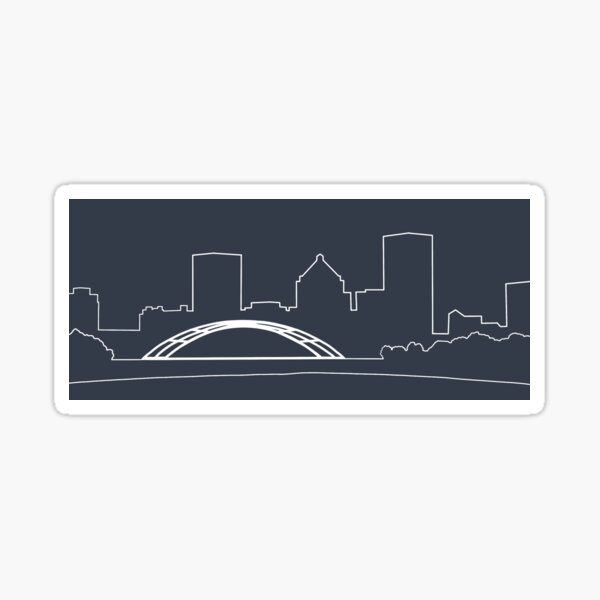 Rochester City Skyline Sticker