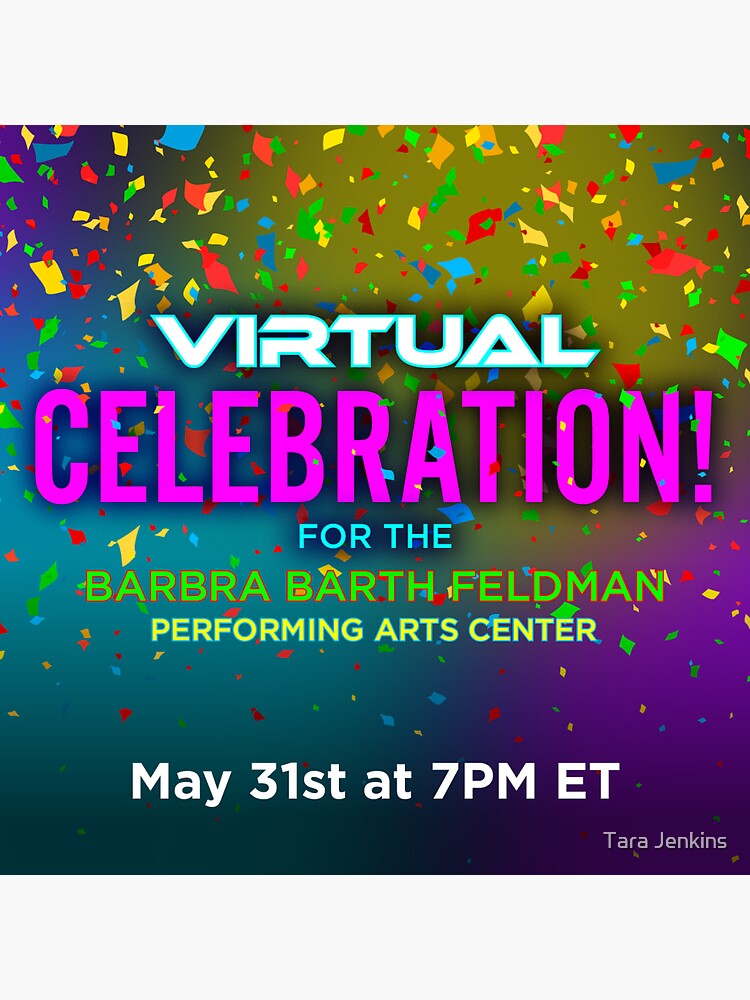 "Virtual Celebration!" Sticker for Sale by tarajenkins53 Redbubble