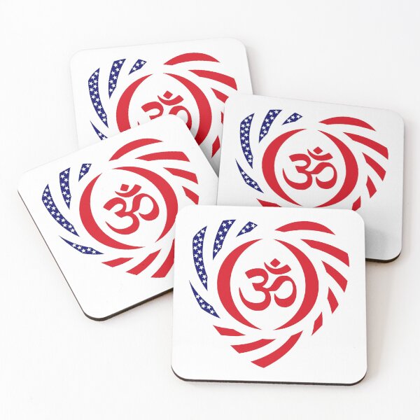 Item preview, Hindu Murican Patriot Flag Series (Heart) designed and sold by Carbon-Fibre Media.