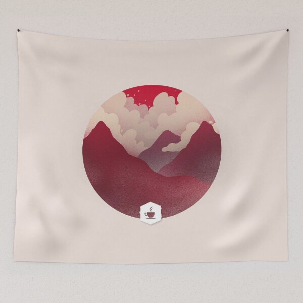 Item preview, Mountains and clouds design designed and sold by MindChirp.