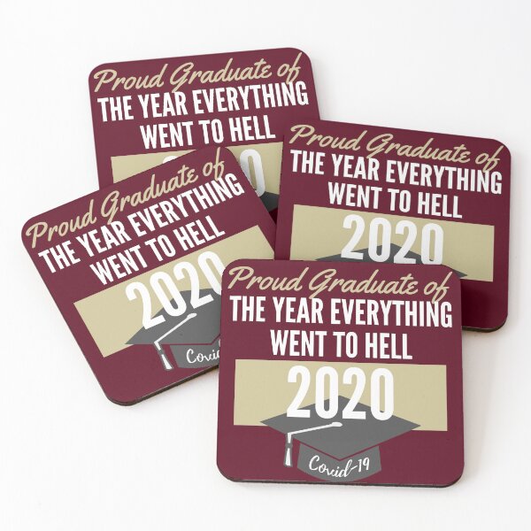 Artikelvorschau, Coronavirus Class of 2020 Graduate Garnet und Gold FSU University Colors entworfen und verkauft von Teacher PRIDE.
