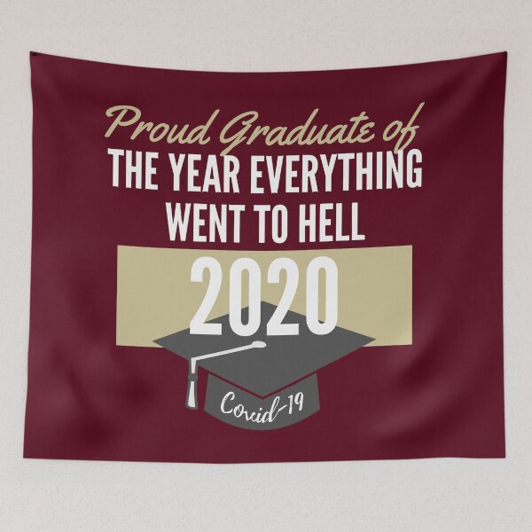 Artikelvorschau, Coronavirus Class of 2020 Graduate Garnet und Gold FSU University Colors entworfen und verkauft von Teacher PRIDE.