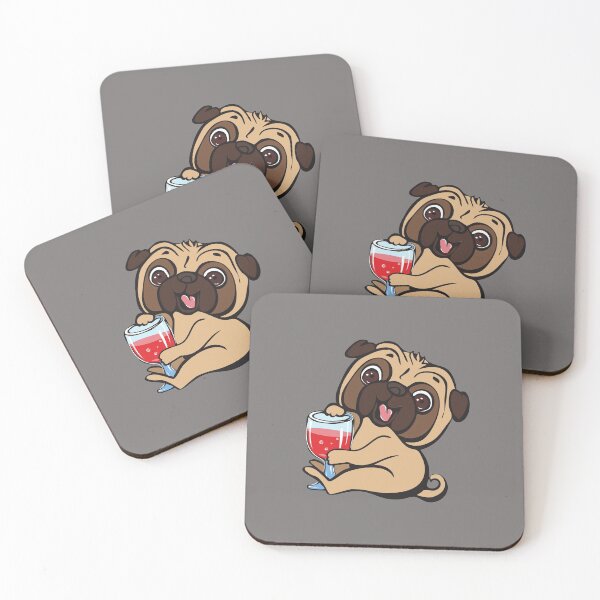 Item preview, pug sediento designed and sold by Delicarte.