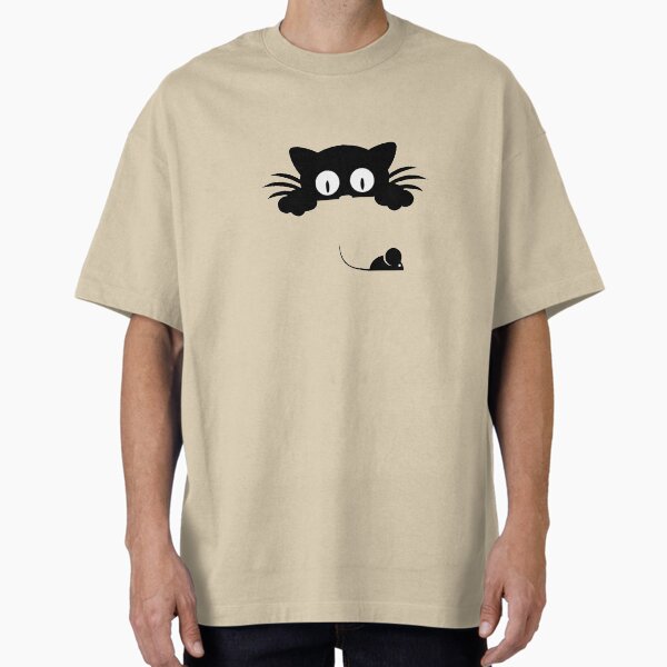 Item preview, ilustración divertida de gato y rata designed and sold by Amineharoni.