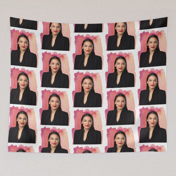 Aperçu de l'œuvre Alexandria Ocasio-Cortez "Aquarelle" créée et vendue par itsmebecca.