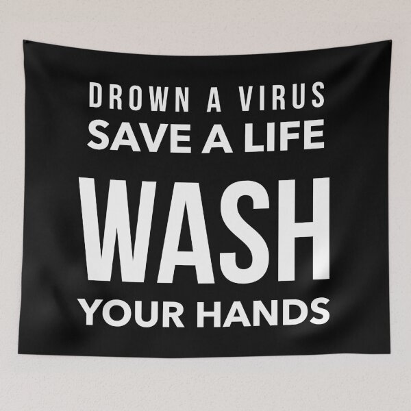Item preview, Drown a Virus Save a Life Wash Your Hands -BoldWH designed and sold by Funkymask.