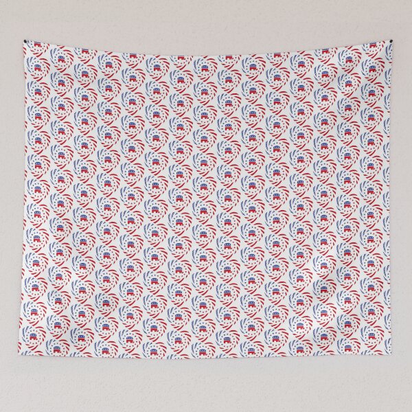 Item preview, Republican Murican Patriot Flag Series (Heart) designed and sold by Carbon-Fibre Media.