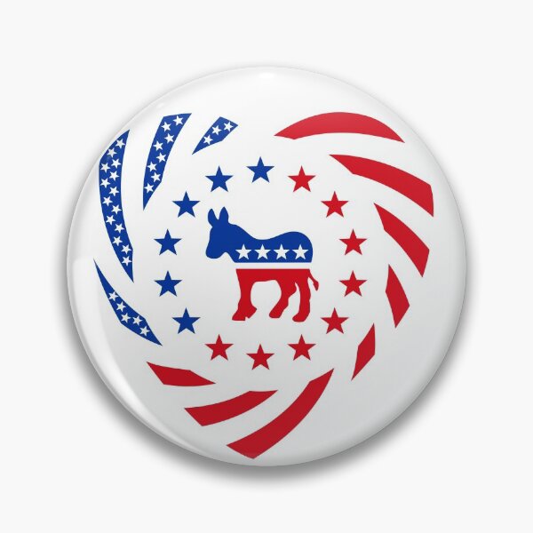 Item preview, Democratic Murican Patriot Flag Series (Heart) designed and sold by Carbon-Fibre Media.