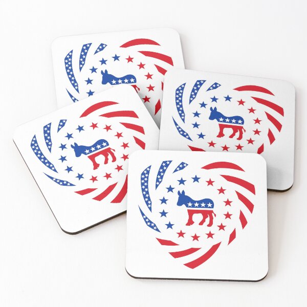 Item preview, Democratic Murican Patriot Flag Series (Heart) designed and sold by Carbon-Fibre Media.