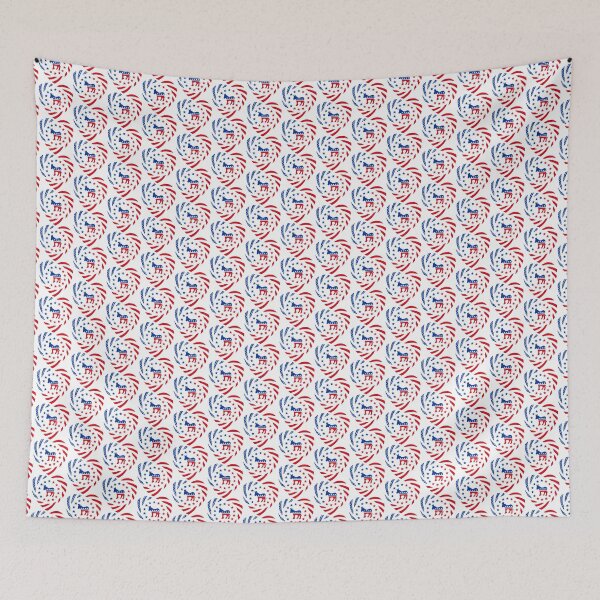 Item preview, Democratic Murican Patriot Flag Series (Heart) designed and sold by Carbon-Fibre Media.