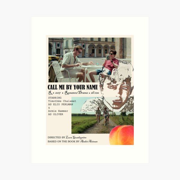 Timothée Chalamet Art Print (Call Me By Your Name) Poster for