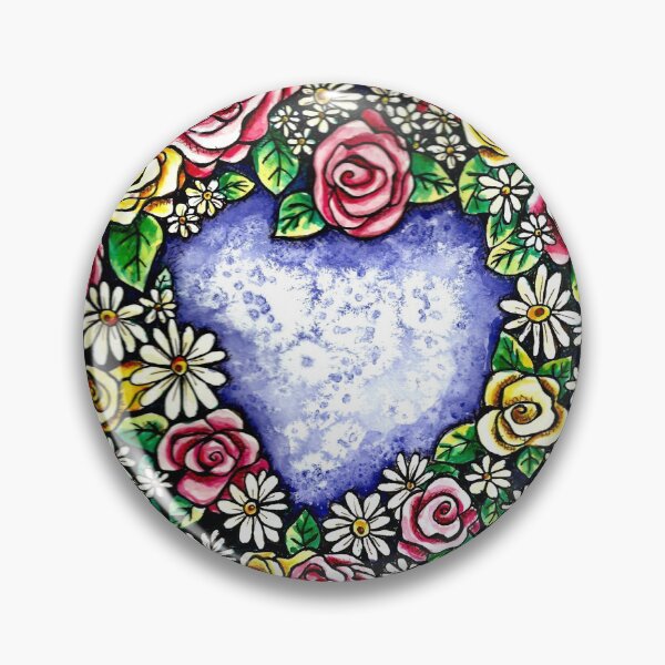 Item preview, rose heart with blues. designed and sold by Roxiartwork.