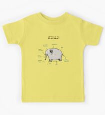 Anatomy of an Elephant Kids Tee