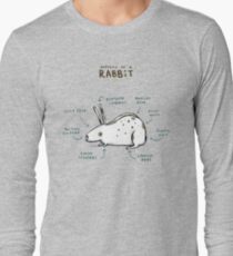 Anatomie eines Kaninchens Langarmshirt