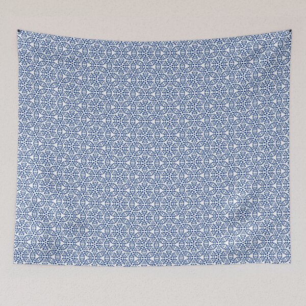 Item preview, Talavera Tile Fan Motif - Blue and White designed and sold by SilverDarner.