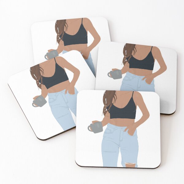 Item preview, Girl Holding Coffee designed and sold by byalessiamariee.