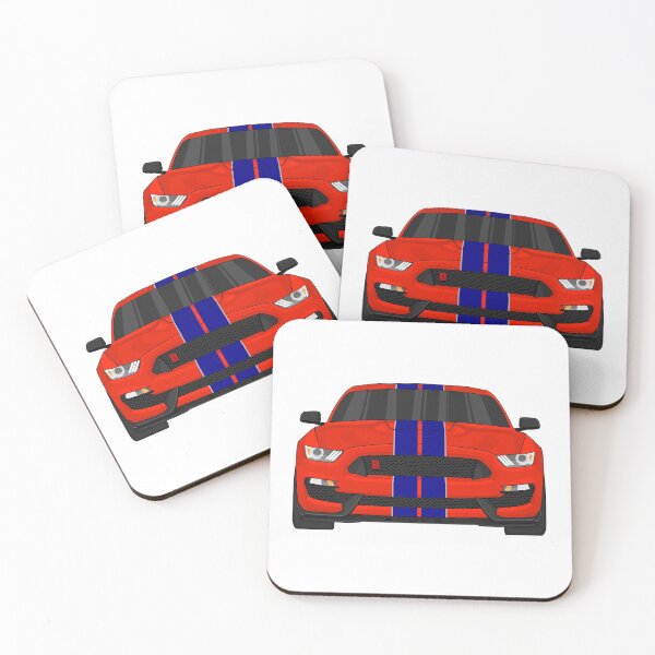 Item preview, Ford Mustang GT350 front (RaceRed and KonaBlue) designed and sold by VenZolic.