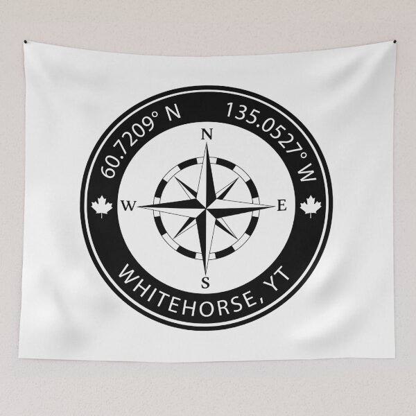 Item preview, Whitehorse, Yukon Geographical Coordinates designed and sold by TeeOhGraphics.