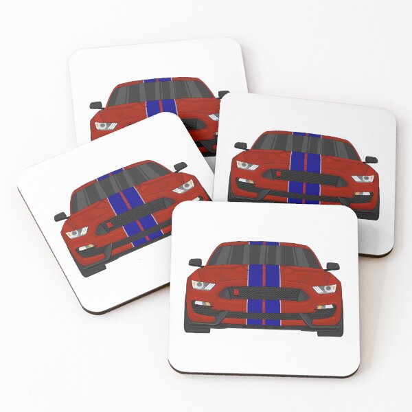 Item preview, Ford Mustang GT350 front (RapidRed and KonaBlue) designed and sold by VenZolic.