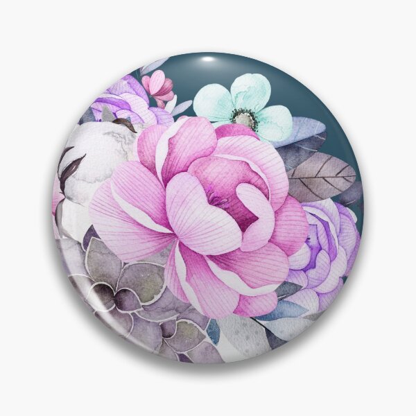 Item preview, Pink Purple Flowers Teal designed and sold by OHH Baby.